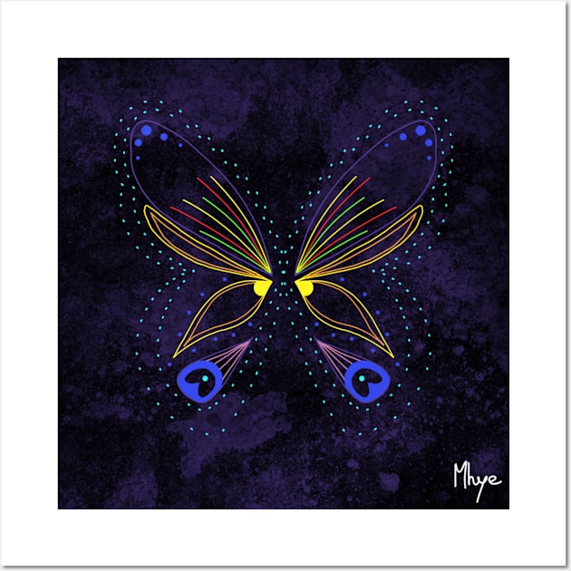 Night butterfly Wall Art by Mhye